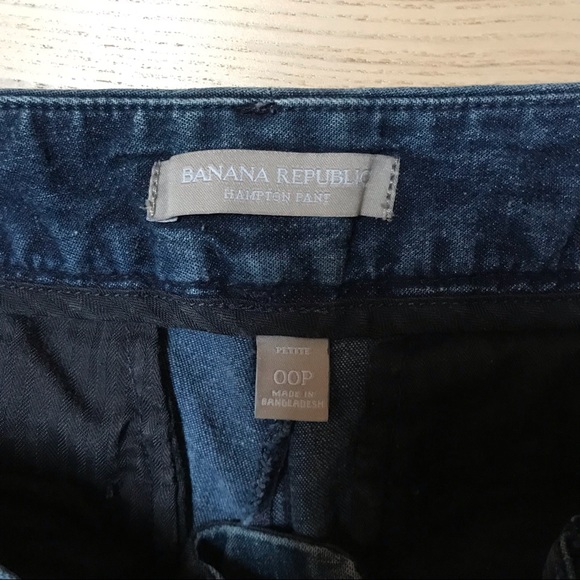 Banana Republic Hampton-Fit Chambray Crop- 00Petite - Picture 3 of 7